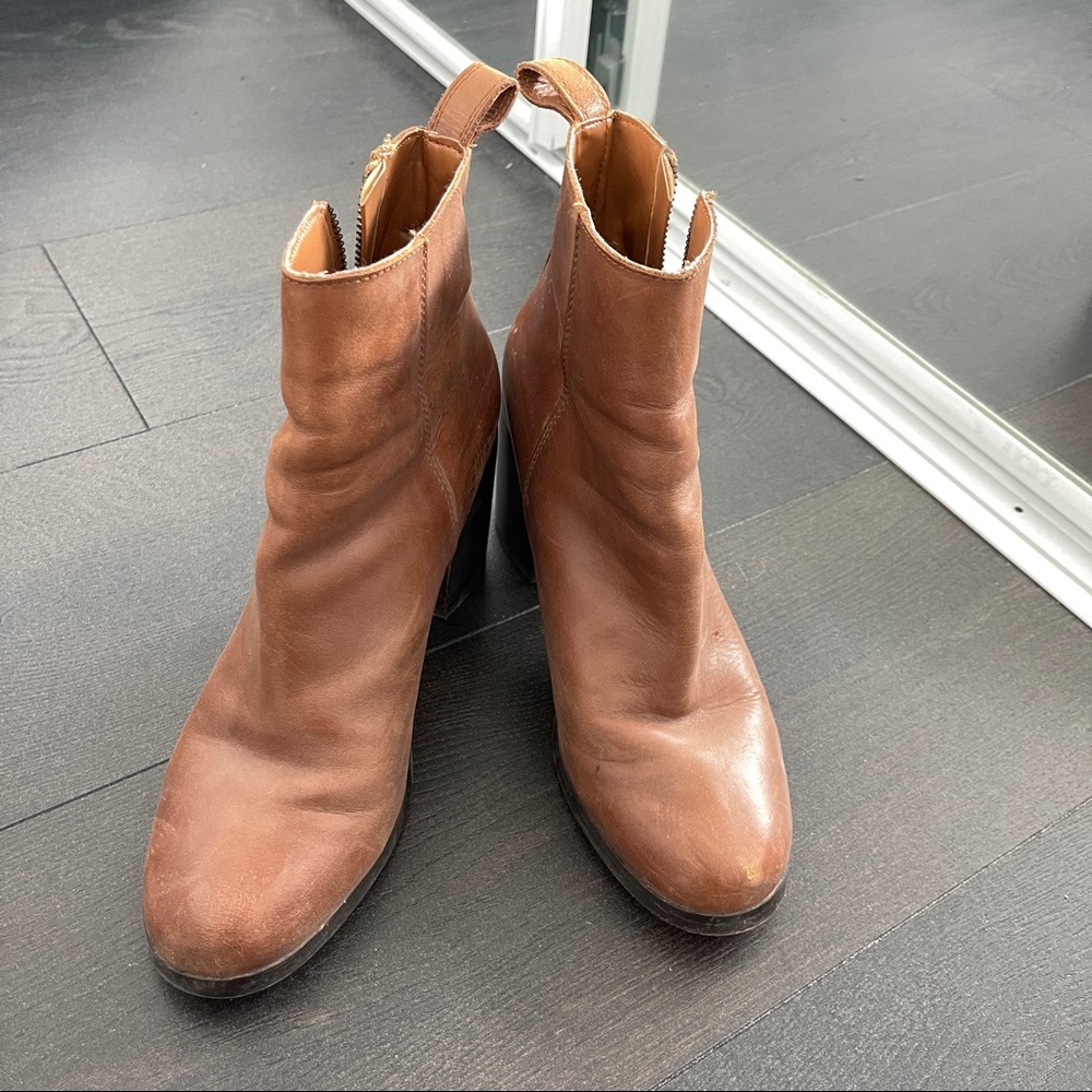 Gap Brown Leather Ankle Boots